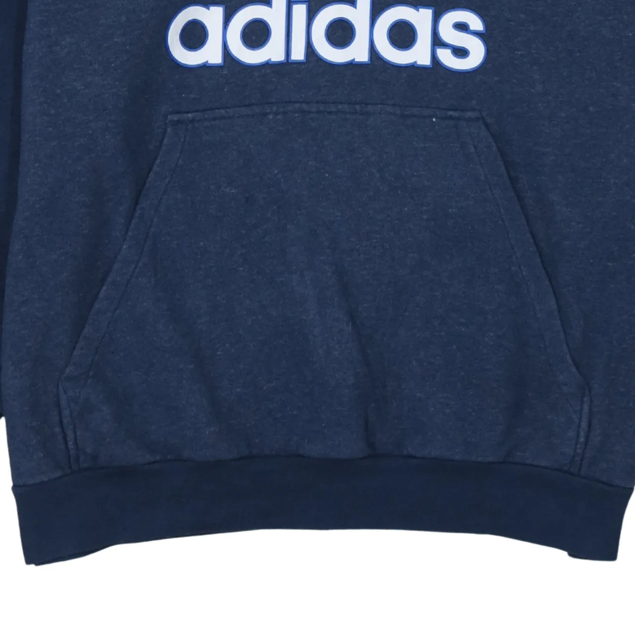 Adidas 90's Spellout Pullover Hoodie XLarge Navy Blue sold by Vintage Club product image thumbnail 4