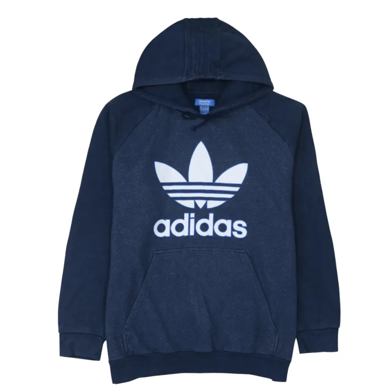 Adidas 90's Spellout Pullover Hoodie XLarge Navy Blue sold by Vintage Club