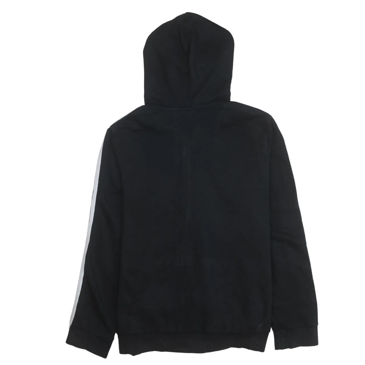 Adidas 90's Striped Sleeve Full Zip Up Hoodie Large Black sold by Vintage Club product image thumbnail 2