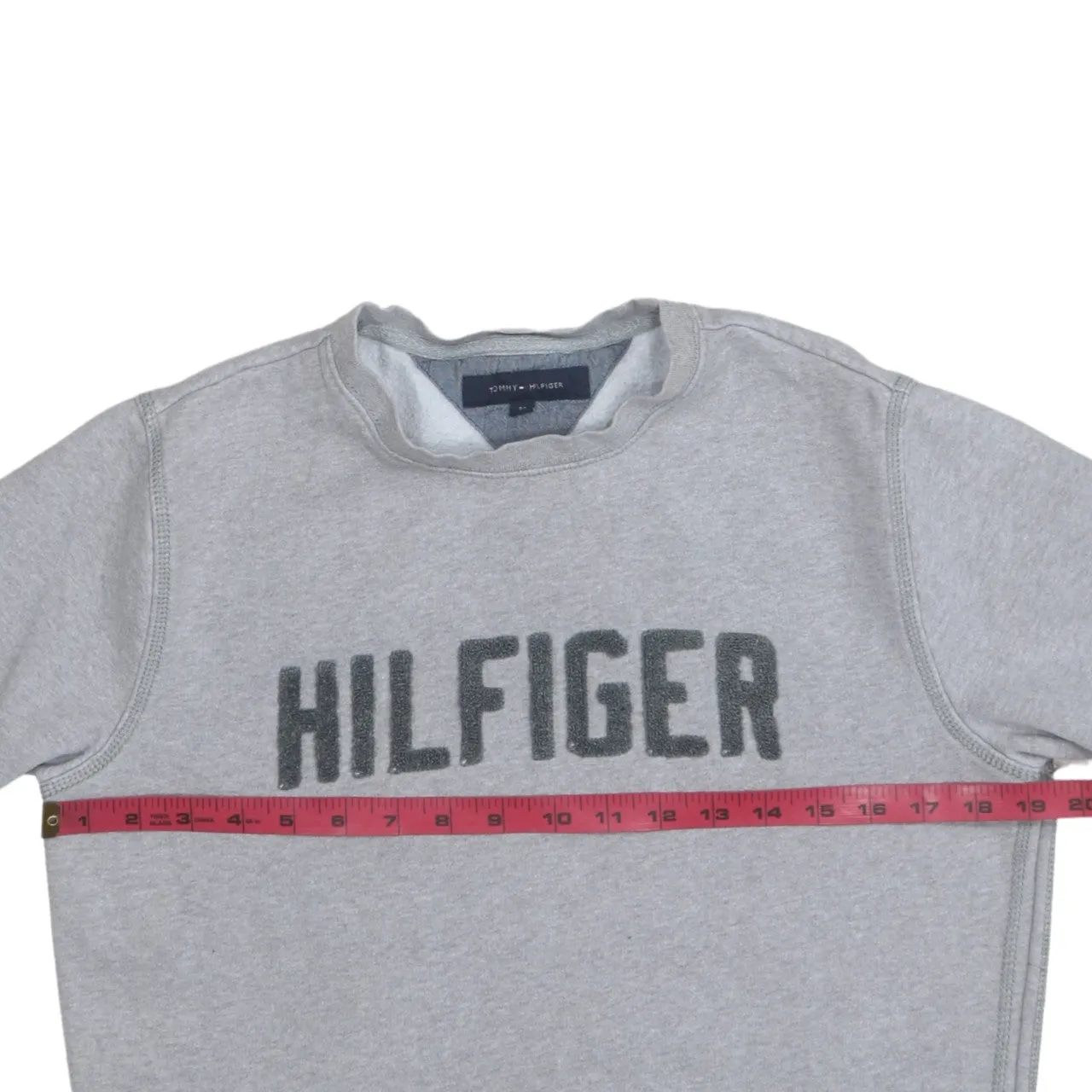 Tommy Hilfiger 90's Hilfiger Crew Neck Sweatshirt Medium Grey sold by Vintage Club product image thumbnail 5