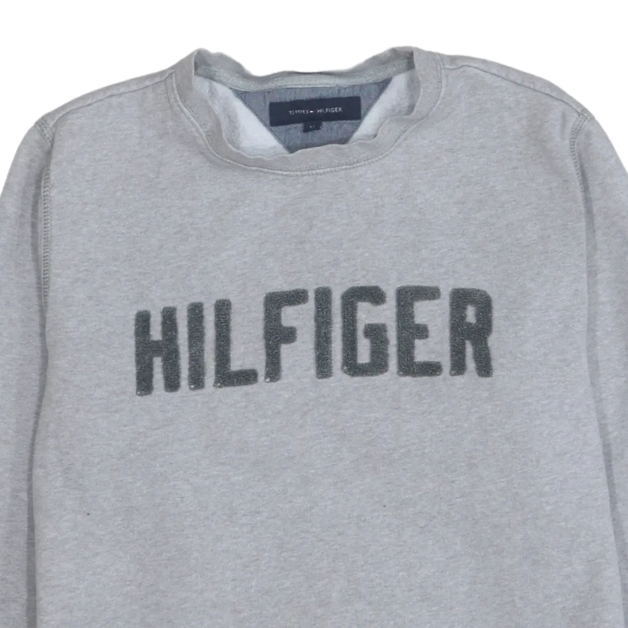 Tommy Hilfiger 90's Hilfiger Crew Neck Sweatshirt Medium Grey sold by Vintage Club product image thumbnail 3