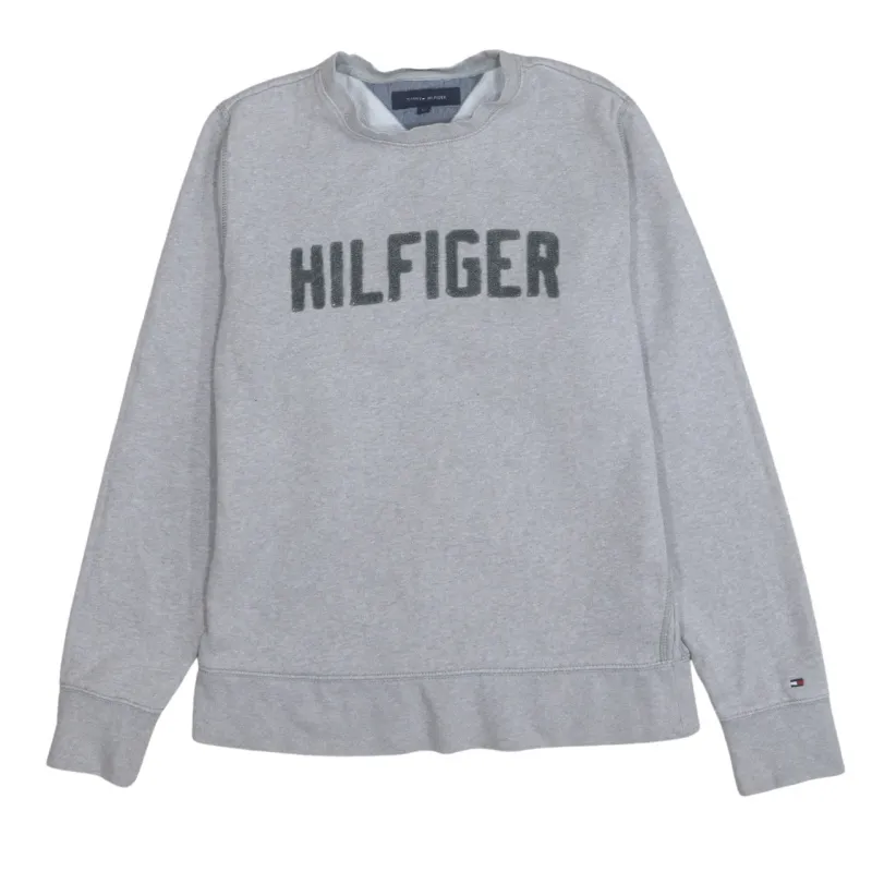 Tommy Hilfiger 90's Hilfiger Crew Neck Sweatshirt Medium Grey made by Tommy Hilfiger