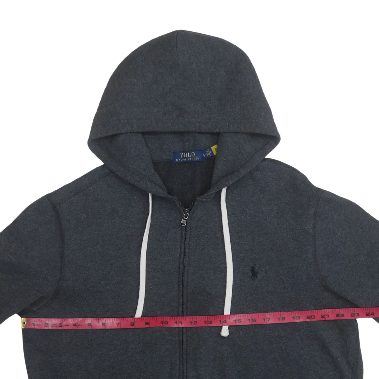 Polo Ralph Lauren 90's Lightweight Full Zip Up Hoodie Large Grey sold by Vintage Club product image thumbnail 5