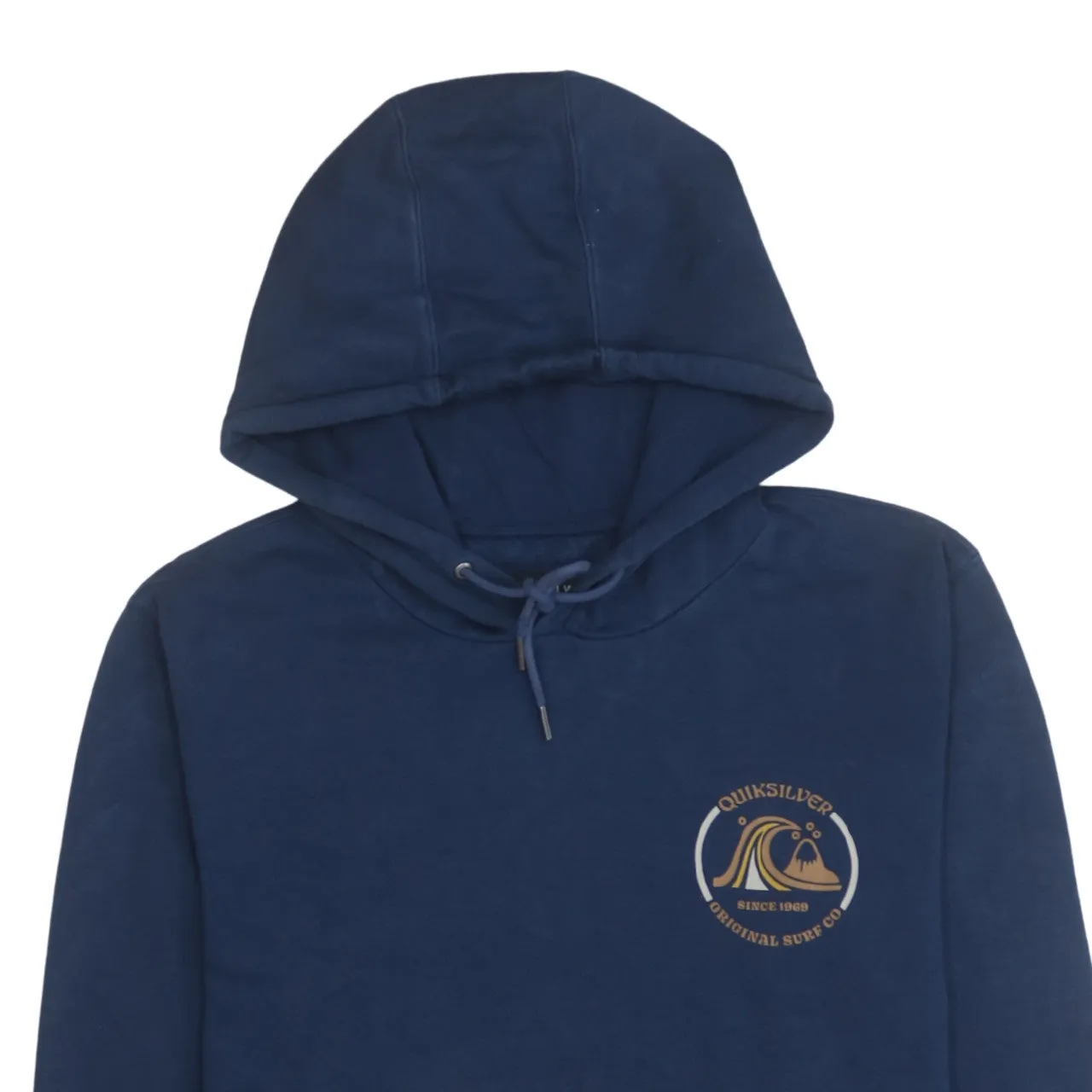 QuikSilver 90's Drawstring Pockets Pullover Hoodie Large Navy Blue sold by Vintage Club product image thumbnail 3
