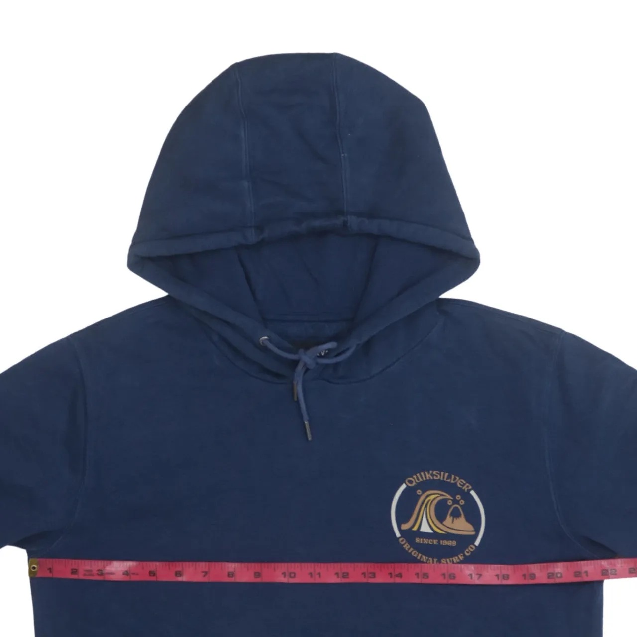 QuikSilver 90's Drawstring Pockets Pullover Hoodie Large Navy Blue sold by Vintage Club product image thumbnail 5