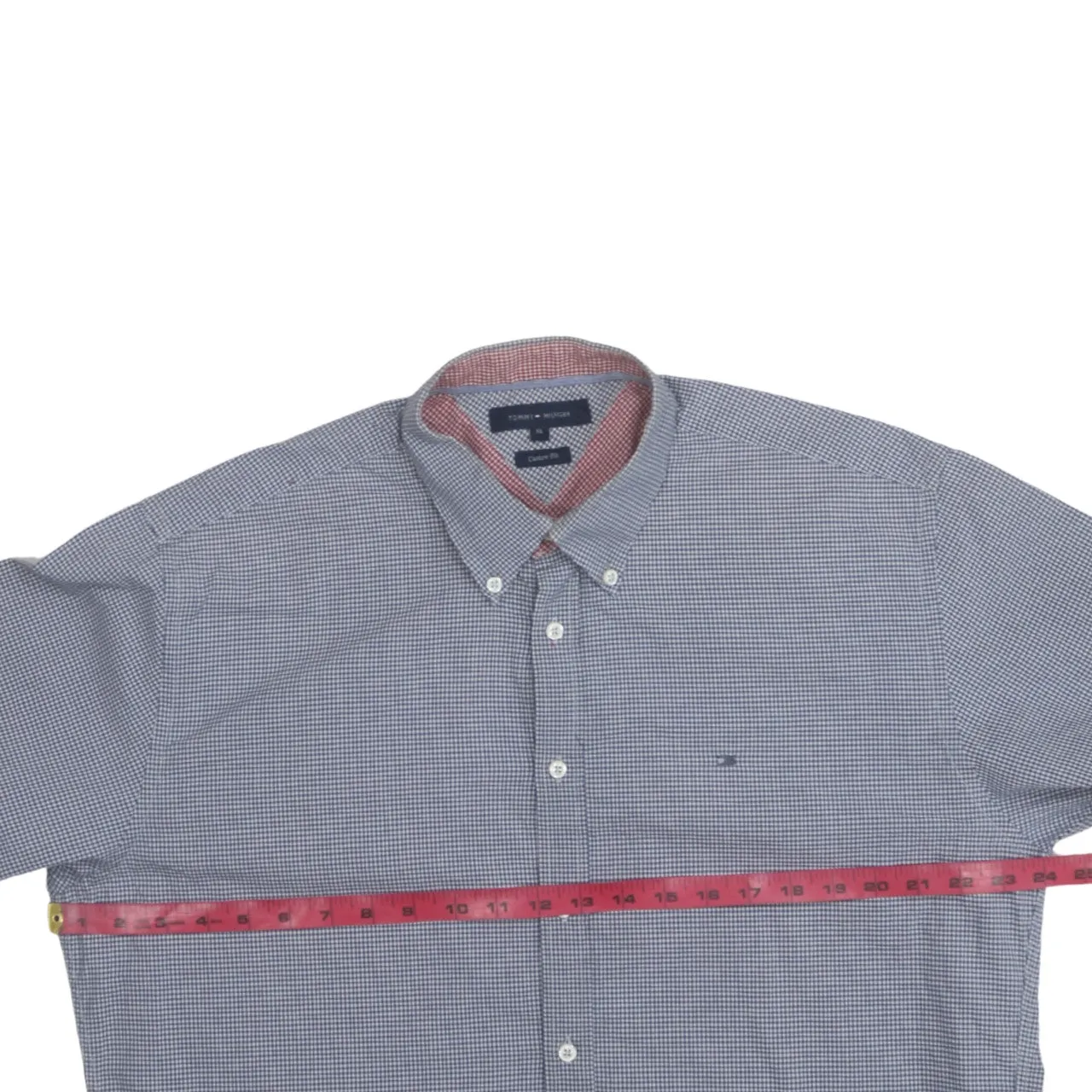 Tommy Hilfiger 90's Long Sleeve Button Up Shirt XLarge Blue sold by Vintage Club product image thumbnail 5