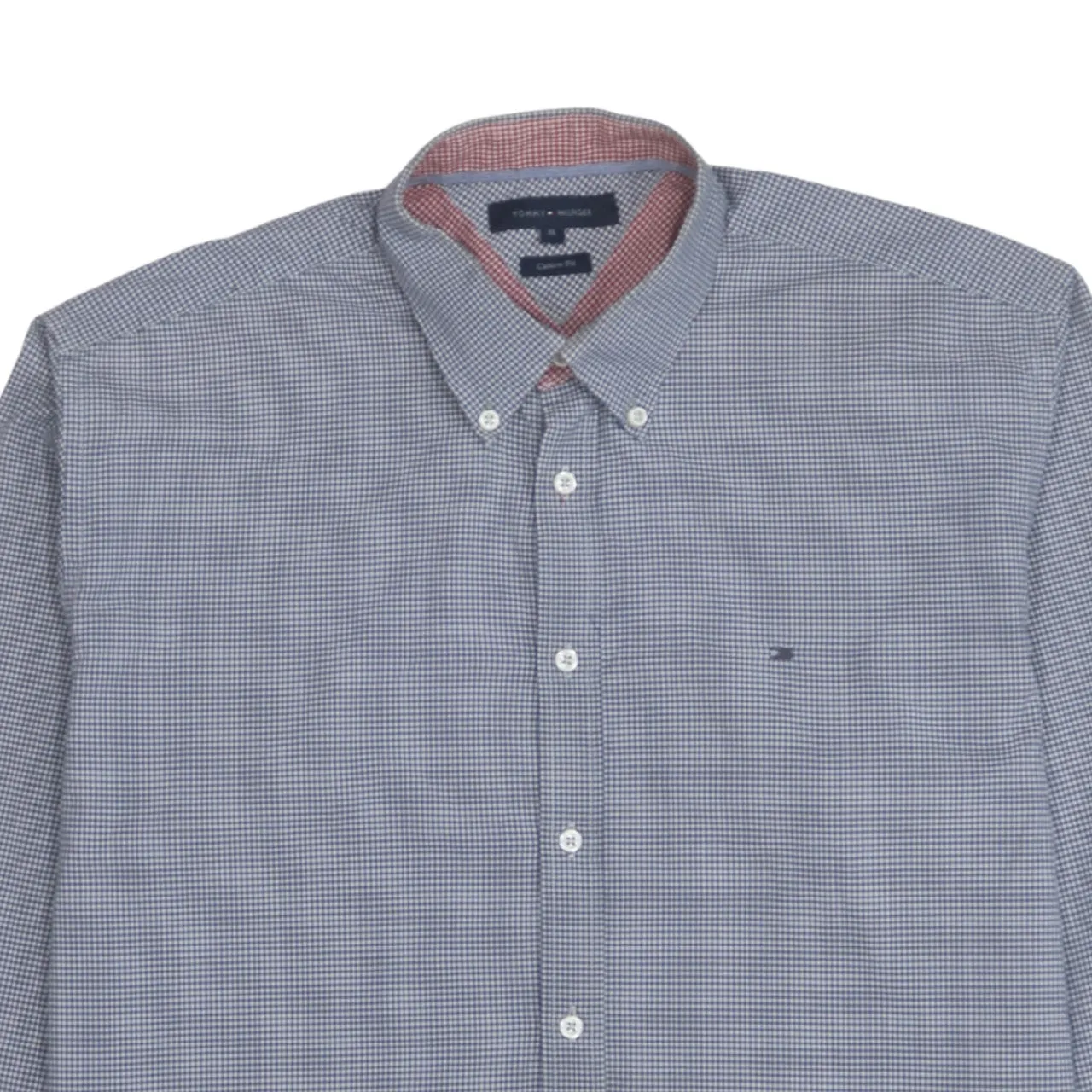 Tommy Hilfiger 90's Long Sleeve Button Up Shirt XLarge Blue sold by Vintage Club product image thumbnail 3