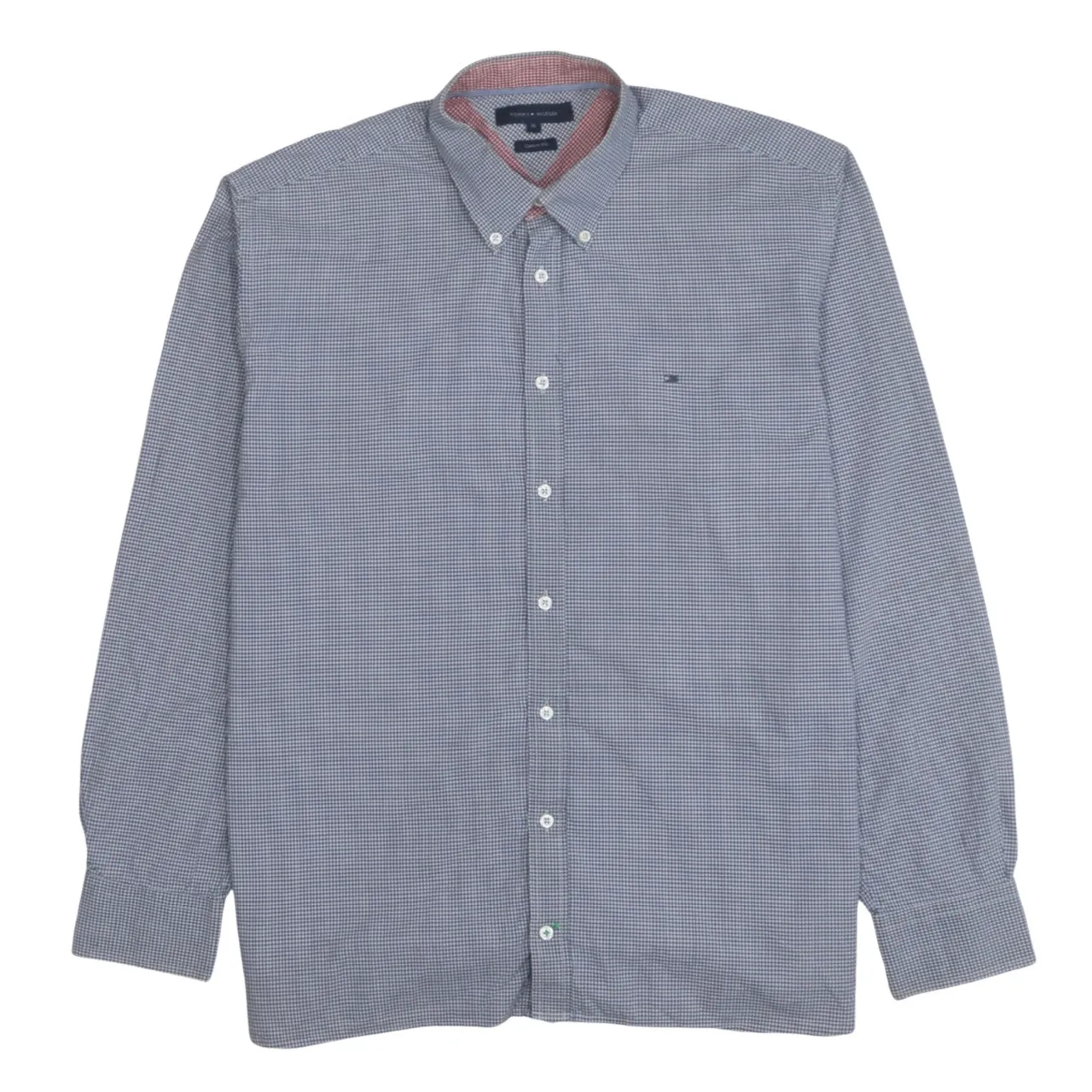 Tommy Hilfiger 90's Long Sleeve Button Up Shirt XLarge Blue sold by Vintage Club