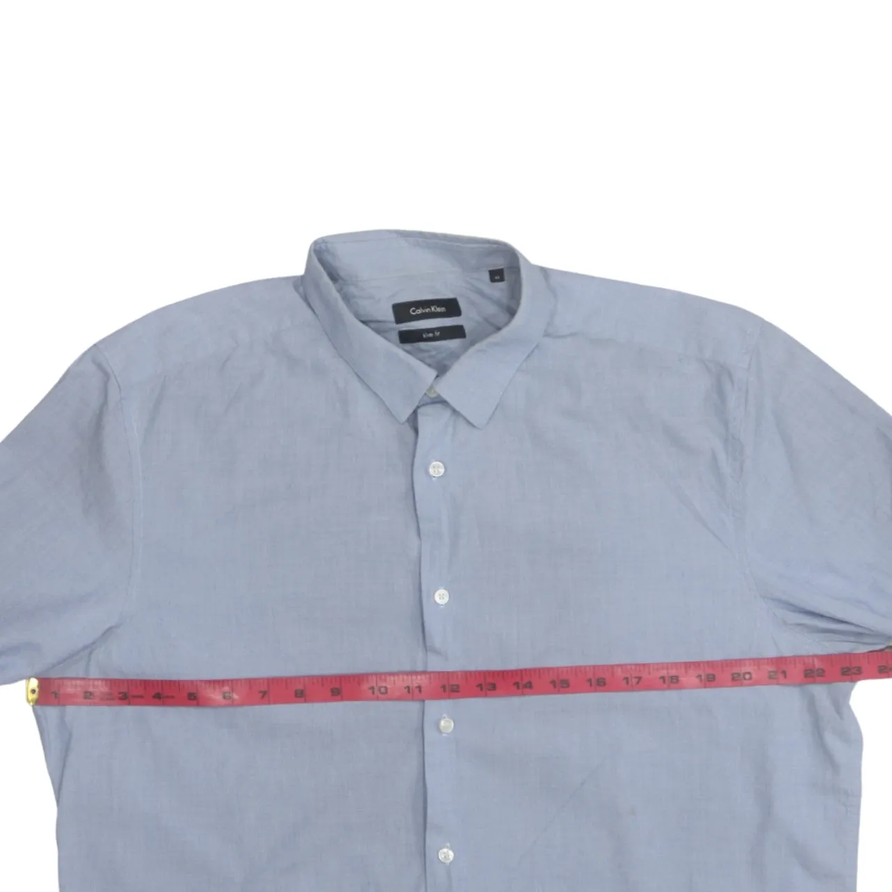 Calvin Klein 90's Long Sleeve Button Up Shirt Large Blue sold by Vintage Club product image thumbnail 5