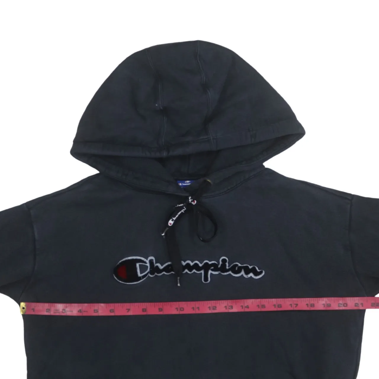 Champion 90's Spellout Pullover Hoodie Medium Black sold by Vintage Club product image thumbnail 5
