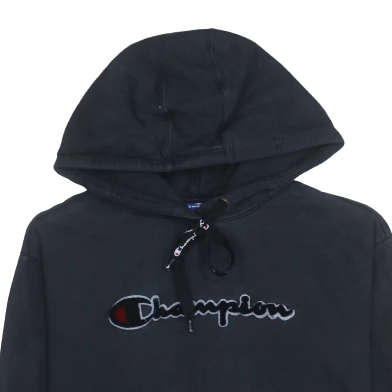 Champion 90's Spellout Pullover Hoodie Medium Black sold by Vintage Club product image thumbnail 3