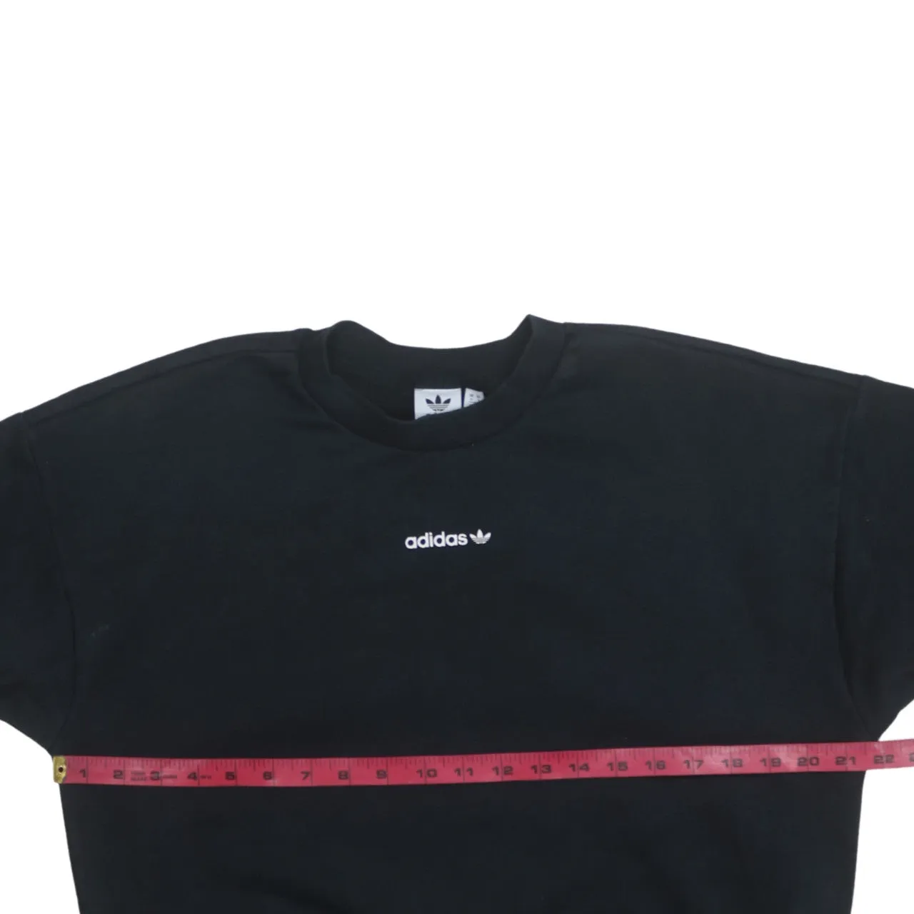 Adidas 90's Lightweight Crew Neck Sweatshirt Small Black sold by Vintage Club product image thumbnail 5