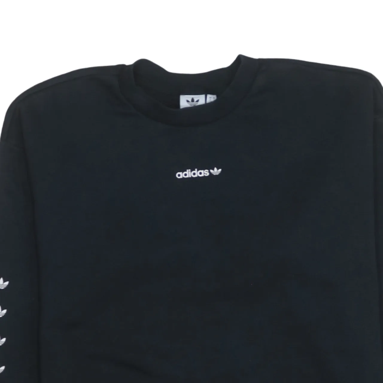 Adidas 90's Lightweight Crew Neck Sweatshirt Small Black sold by Vintage Club product image thumbnail 3