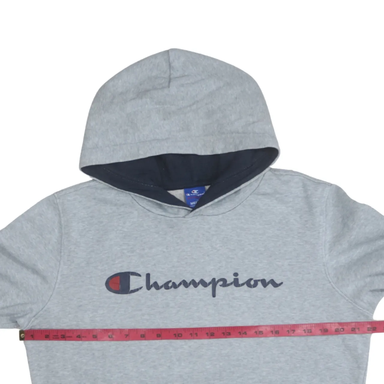 Champion 90's Spellout Pullover Hoodie Medium Grey sold by Vintage Club product image thumbnail 5