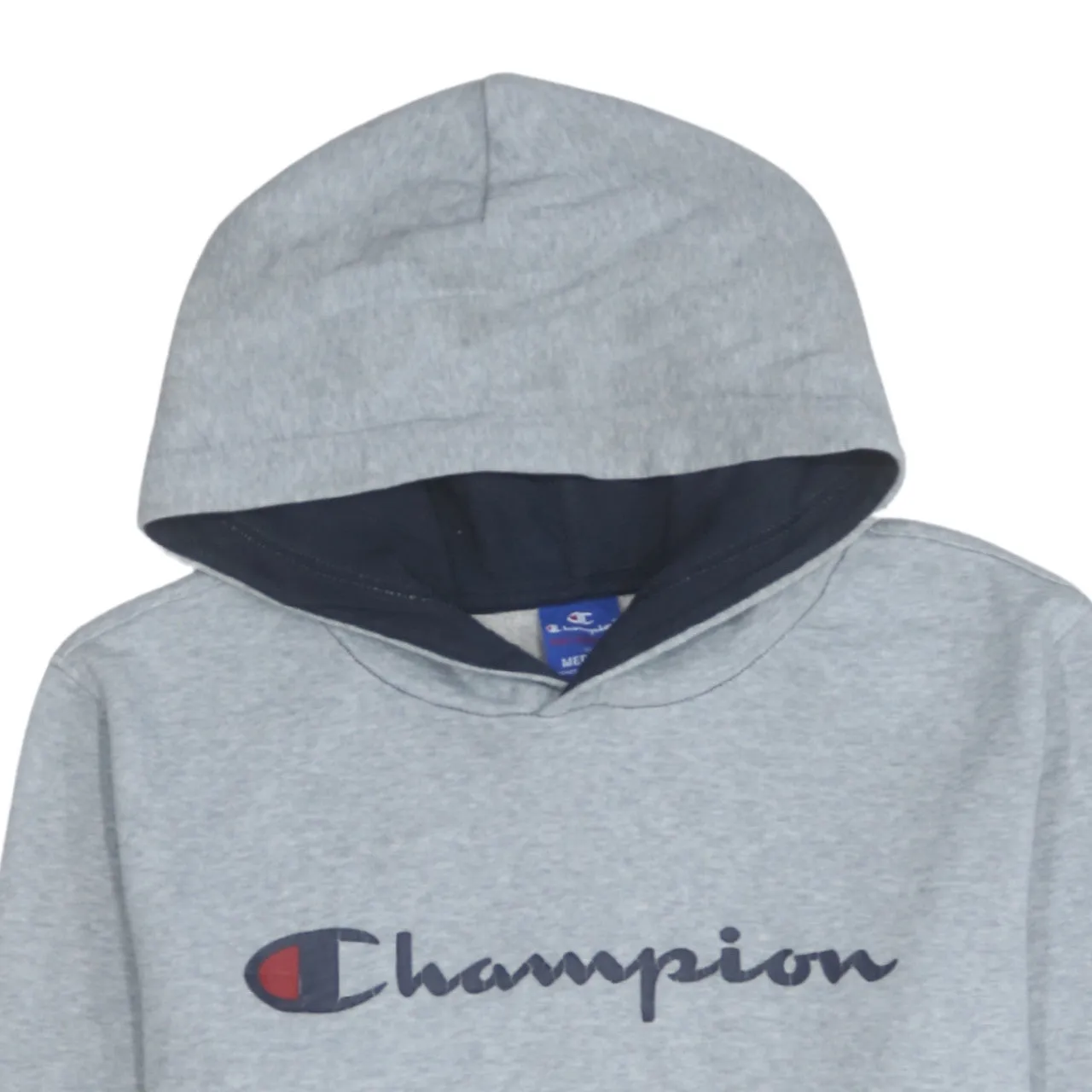 Champion 90's Spellout Pullover Hoodie Medium Grey sold by Vintage Club product image thumbnail 3