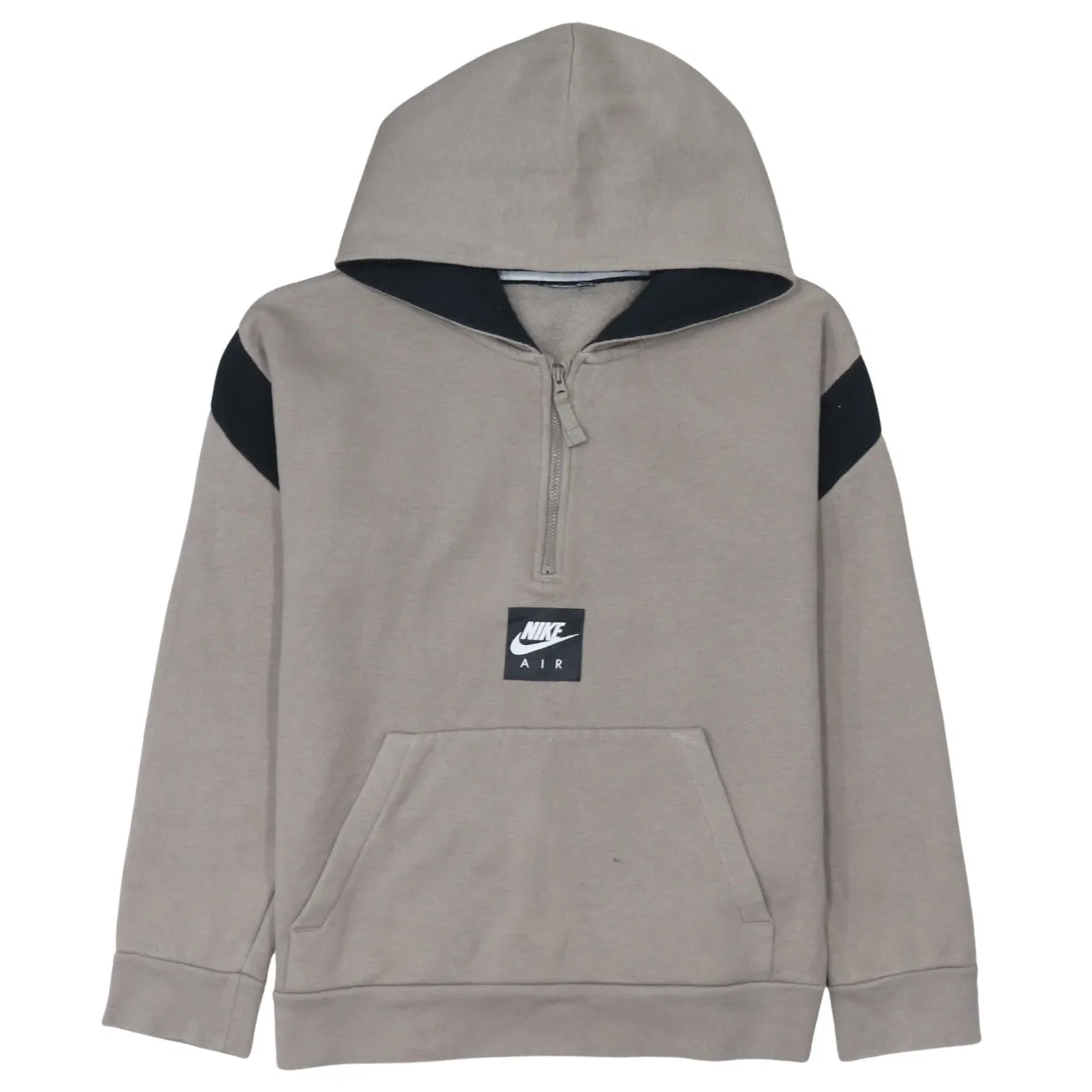 Nike 90's Center Middle Swoosh Quarter Zip Hoodie XSmall Grey sold by Vintage Club