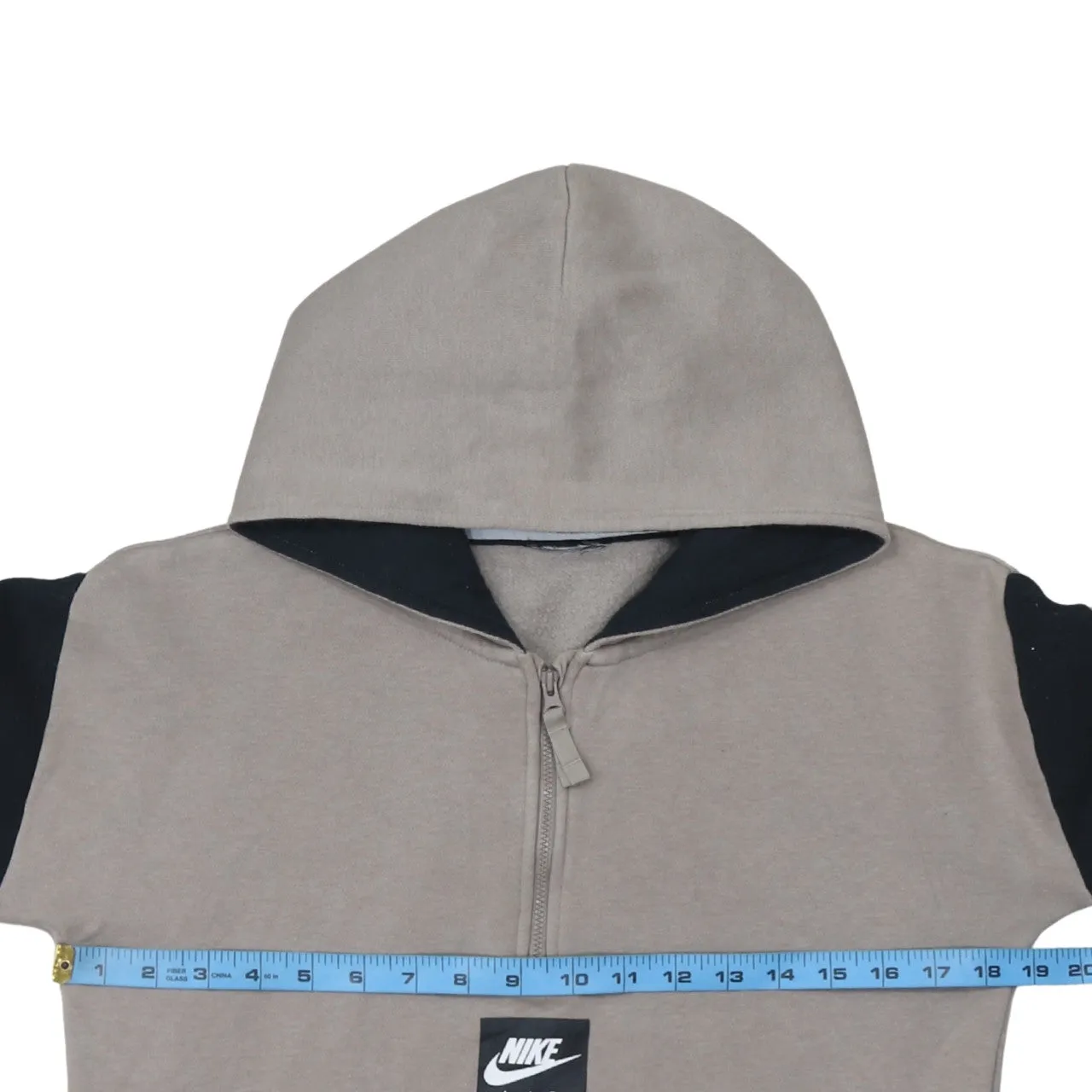 Nike 90's Center Middle Swoosh Quarter Zip Hoodie XSmall Grey sold by Vintage Club product image thumbnail 5