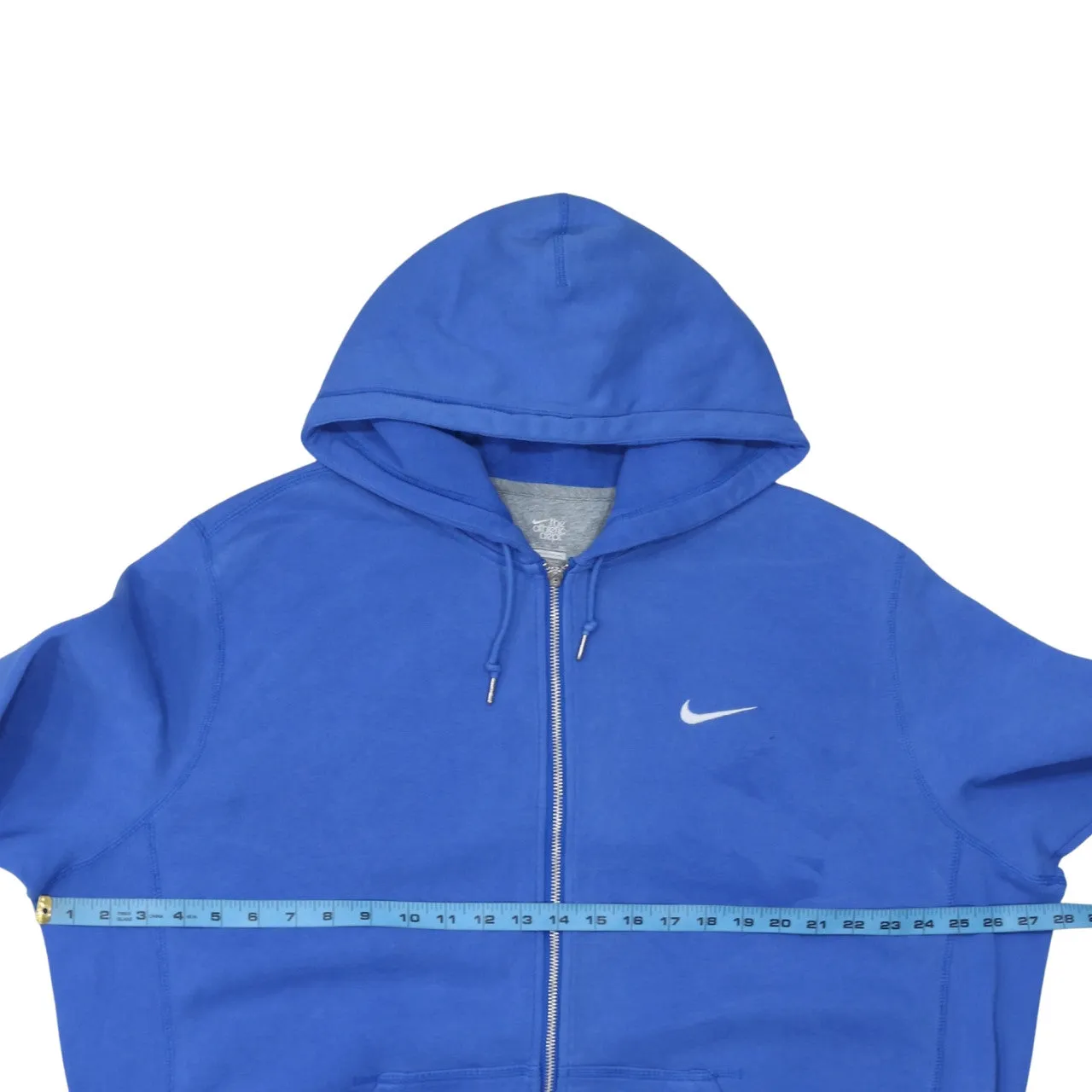 Nike 90's Swoosh Full Zip Up Hoodie XXLarge (2XL) Blue sold by Vintage Club product image thumbnail 5