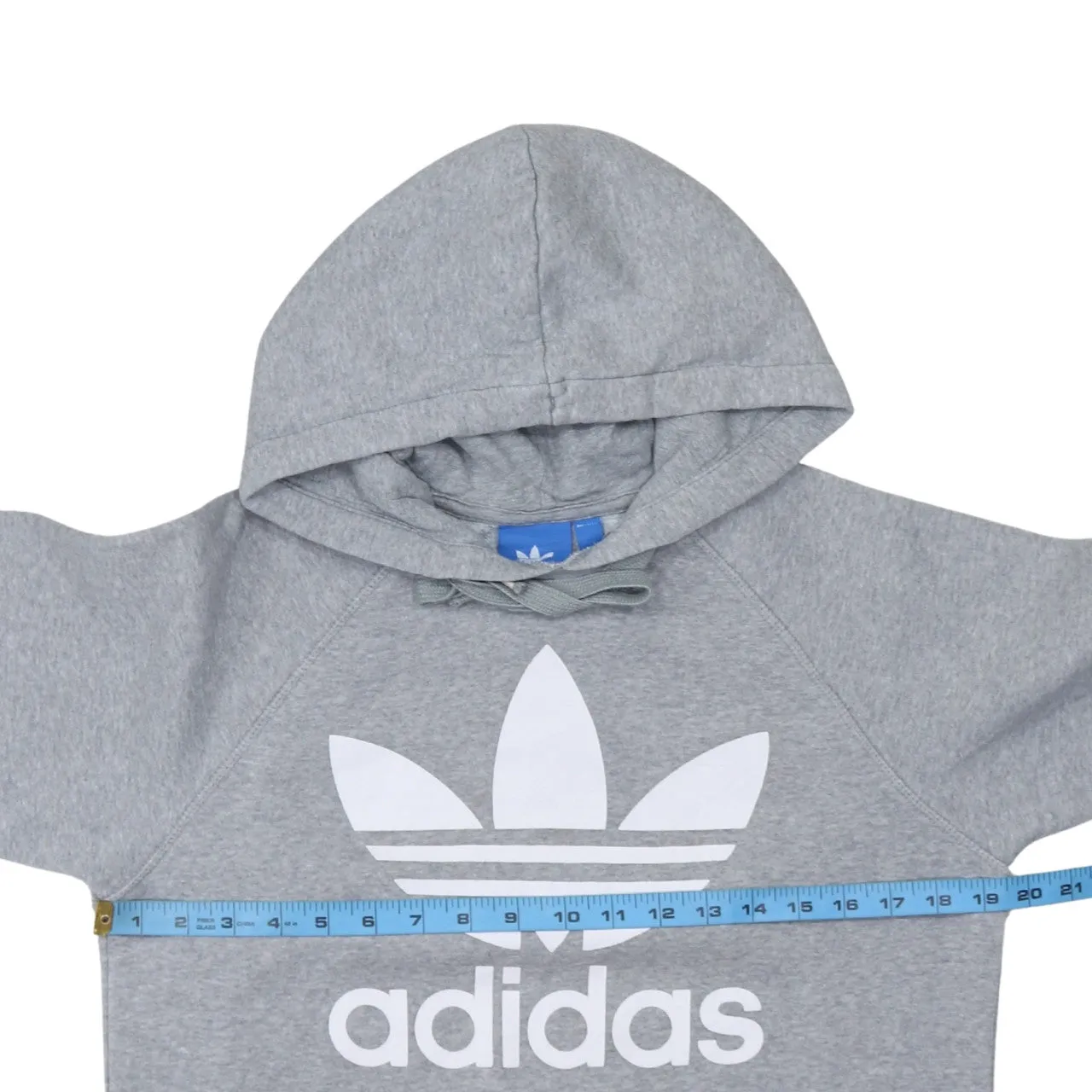 Adidas 90's Spellout Pullover Hoodie Small Grey sold by Vintage Club product image thumbnail 5