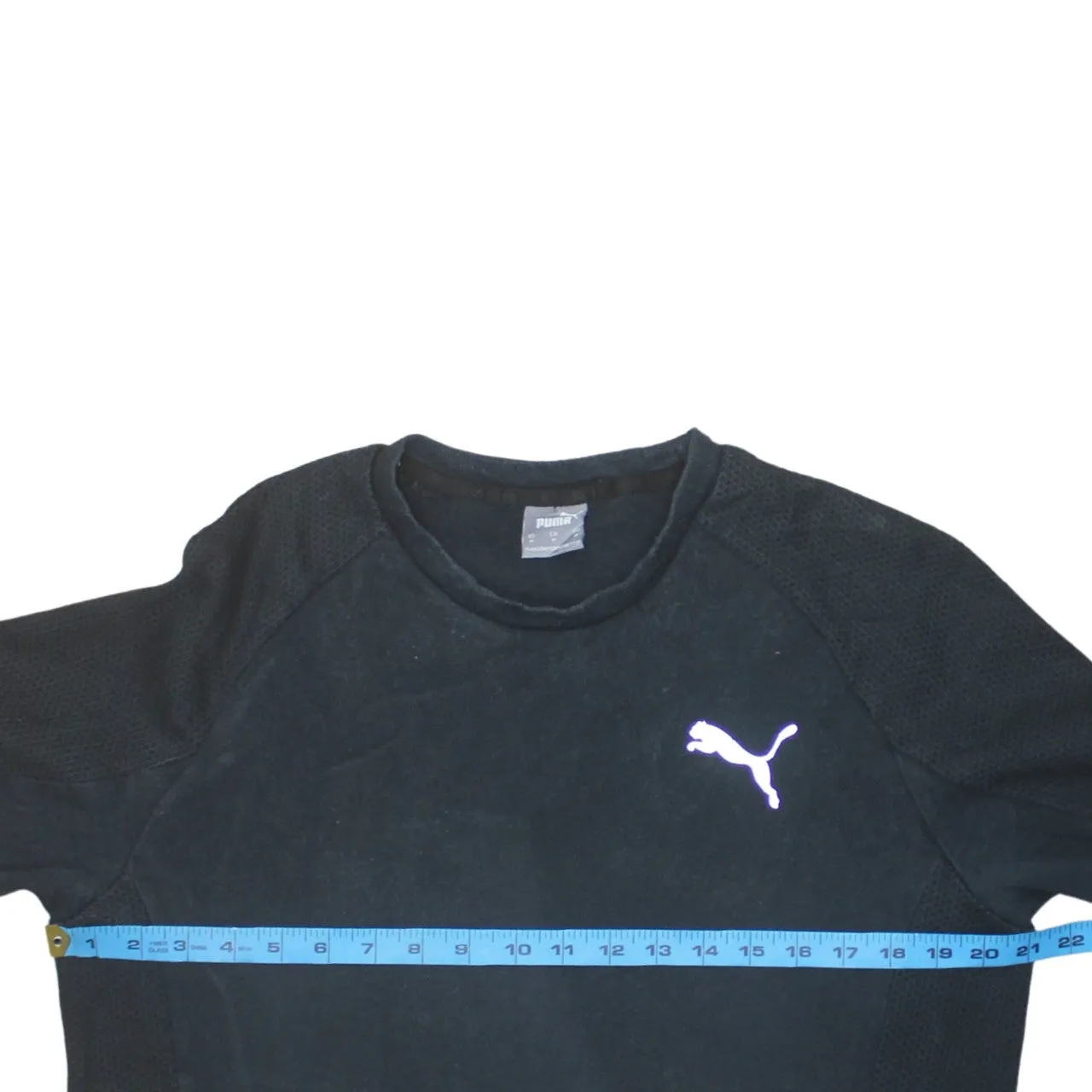 Puma 90's Lightweight Crew Neck Sweatshirt Medium Black sold by Vintage Club product image thumbnail 5