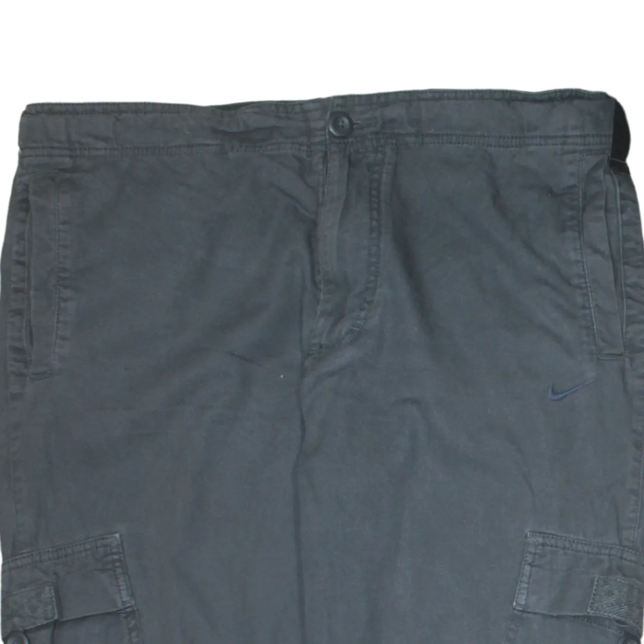 Nike 90's Swoosh Straight Leg Baggy Trousers / Pants Medium Black sold by Vintage Club product image thumbnail 3