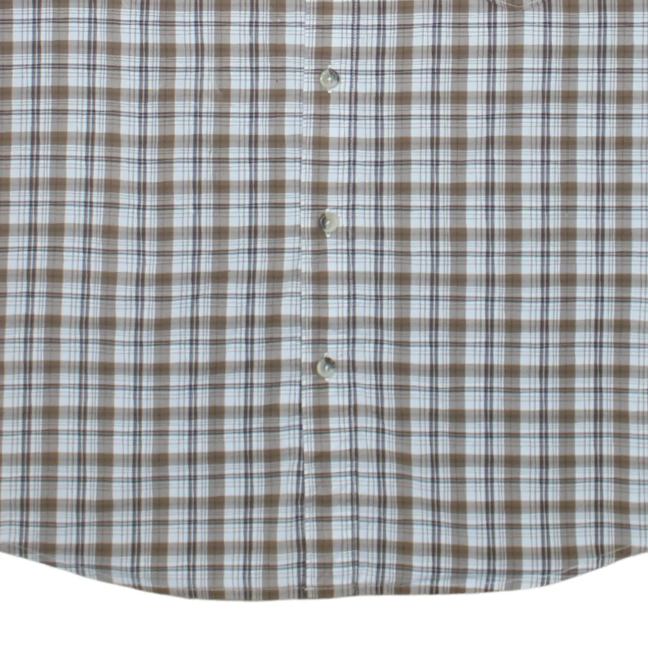 Fjallraven 90's Short Sleeves Button Up T Shirt Large Brown sold by Vintage Club product image thumbnail 4