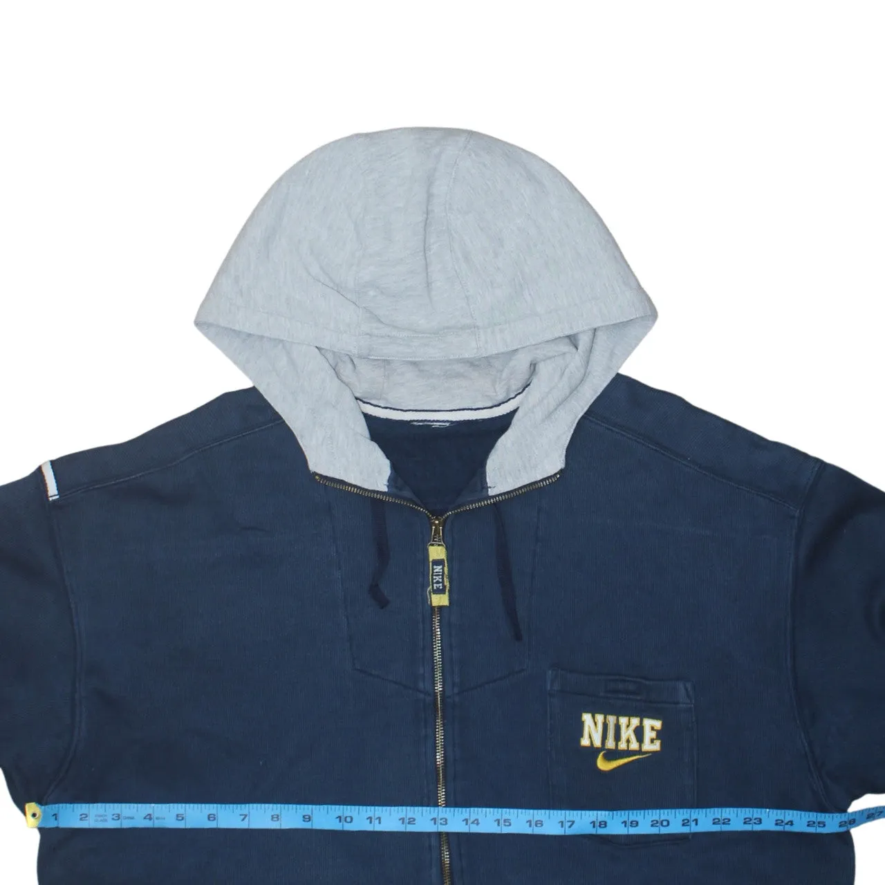 Nike 90's Swoosh Full Zip Up Hoodie XLarge Grey sold by Vintage Club product image thumbnail 5