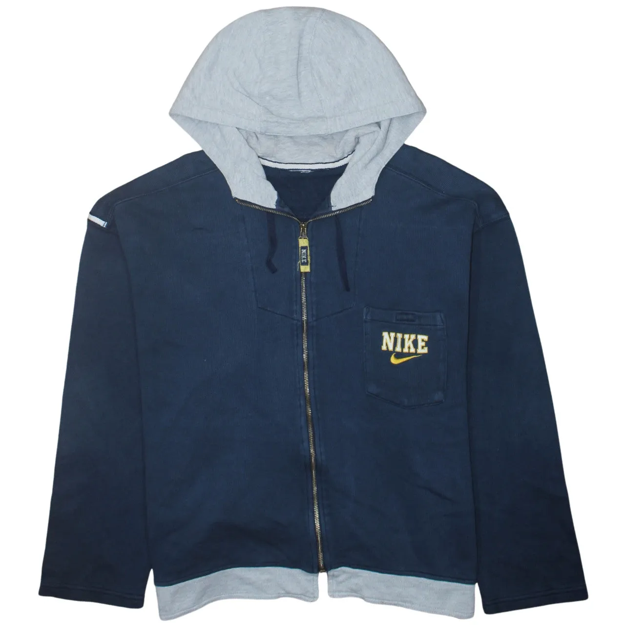 Nike 90's Swoosh Full Zip Up Hoodie XLarge Grey sold by Vintage Club