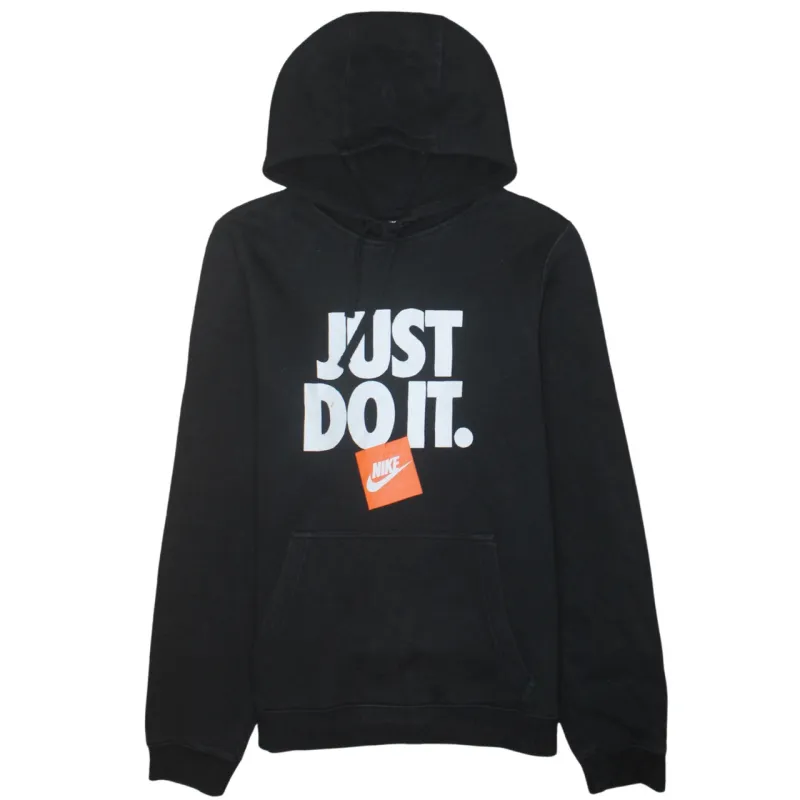 Nike 90's Center Middle Swoosh Pullover Hoodie Small Black sold by Vintage Club