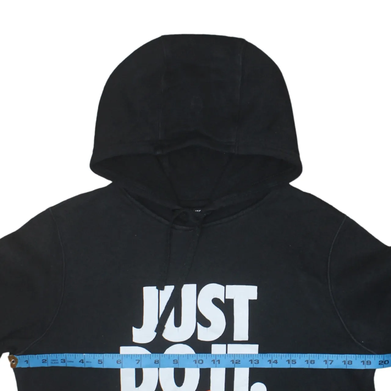 Nike 90's Center Middle Swoosh Pullover Hoodie Small Black sold by Vintage Club product image thumbnail 5