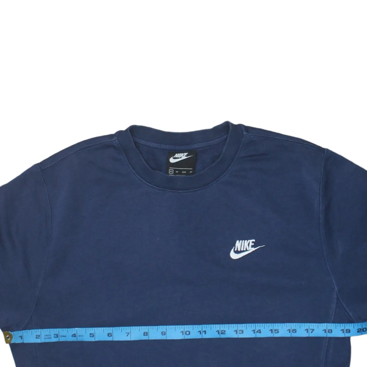 Nike 90's Swoosh Crew Neck Sweatshirt XSmall Navy Blue sold by Vintage Club product image thumbnail 5