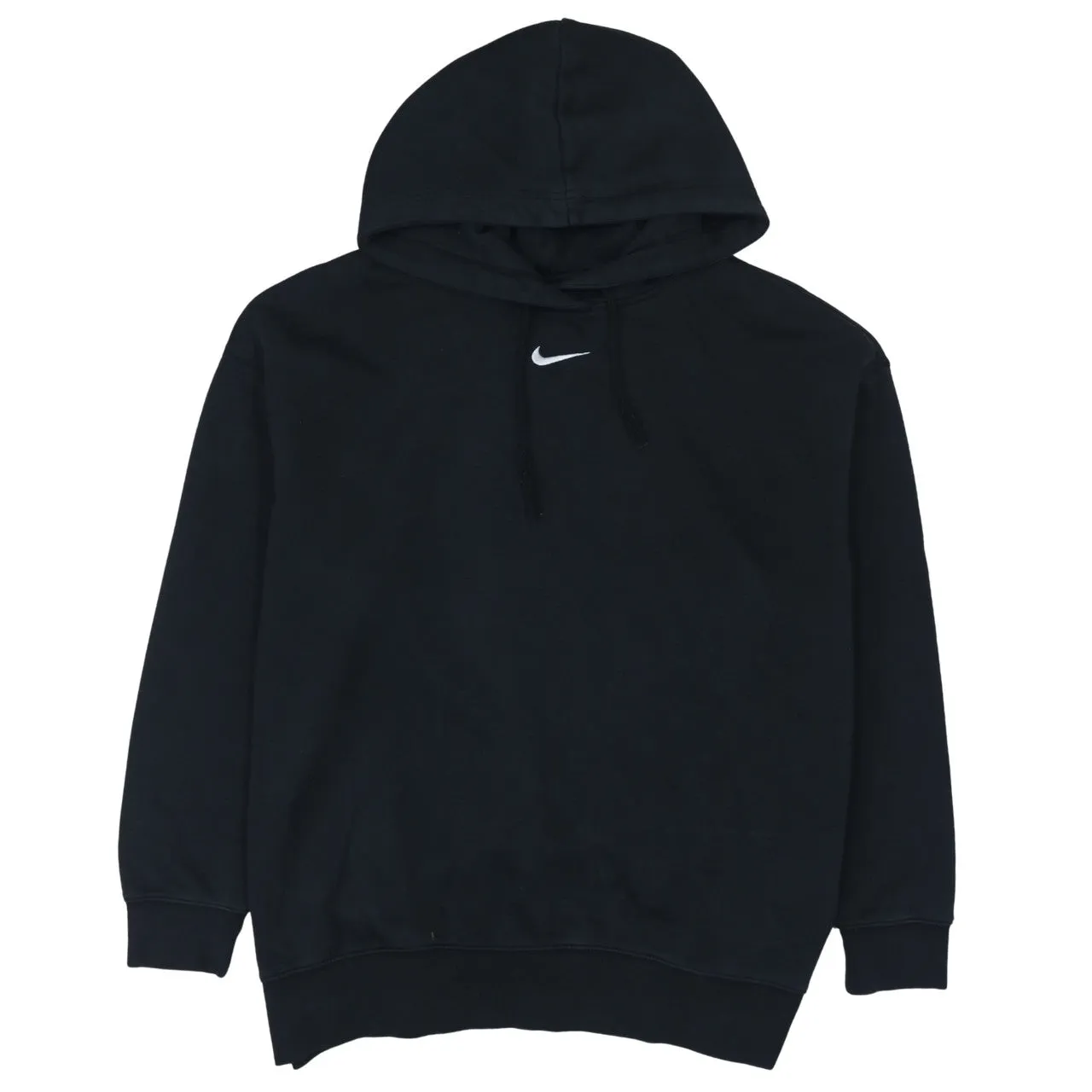 Nike 90's Center Middle Swoosh Pullover Hoodie Large Black sold by Vintage Club