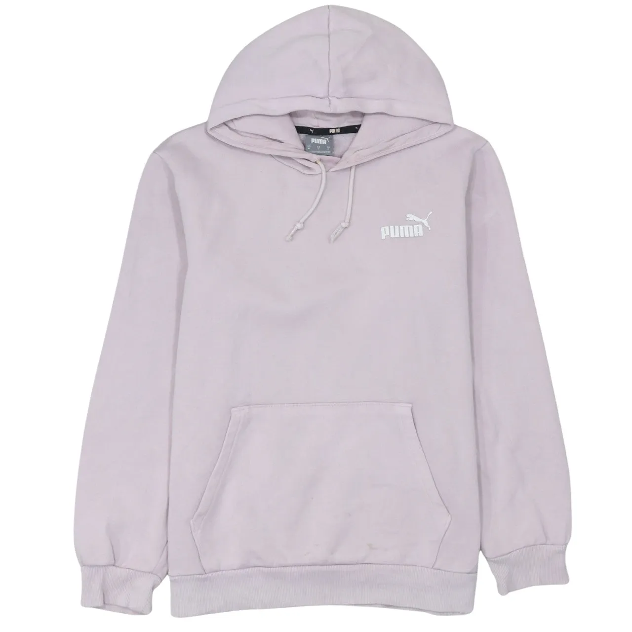 Puma 90's Drawstring Pockets Pullover Hoodie Medium Pink sold by Vintage Club