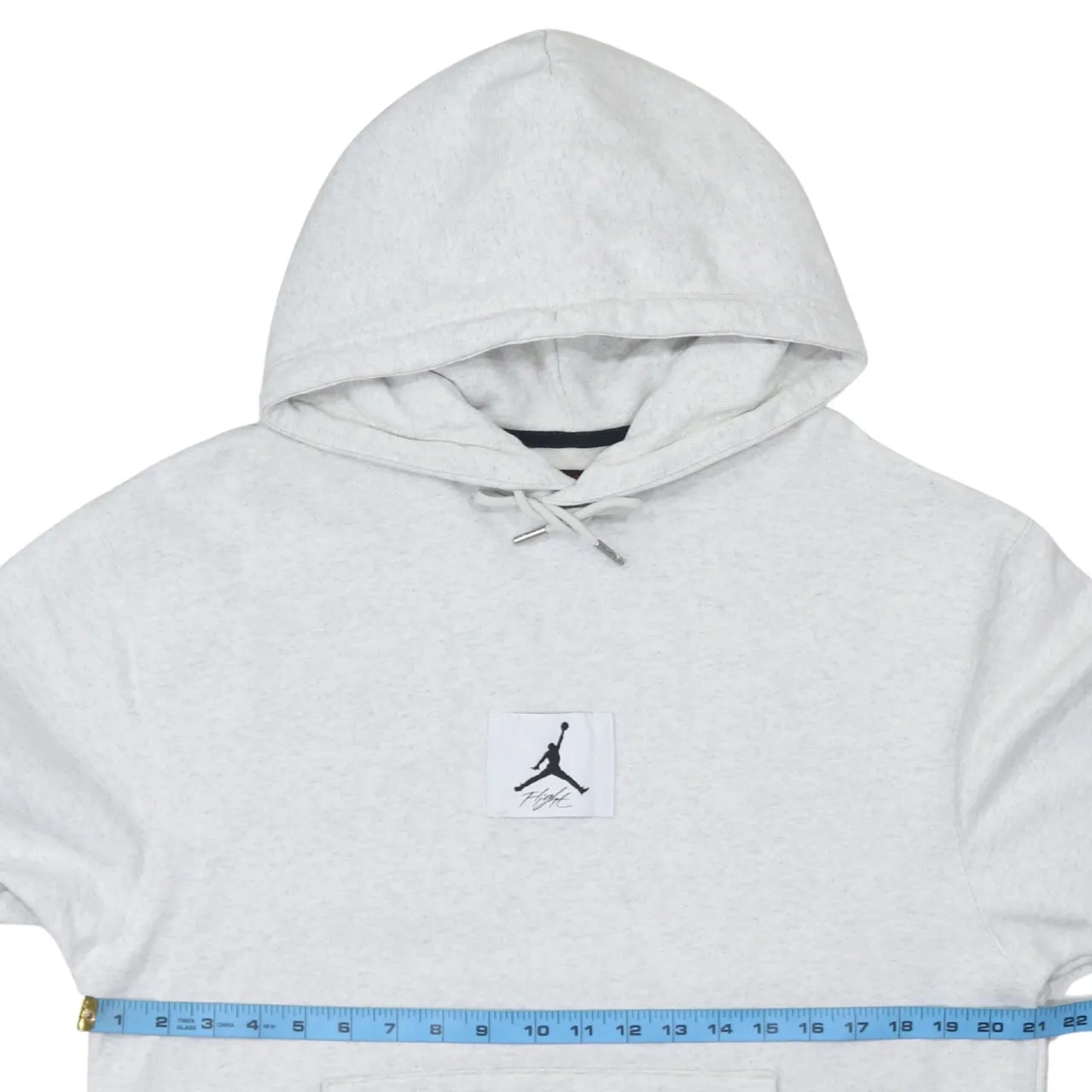 Jordan 90's Drawstring Pockets Pullover Hoodie Medium Grey sold by Vintage Club product image thumbnail 5