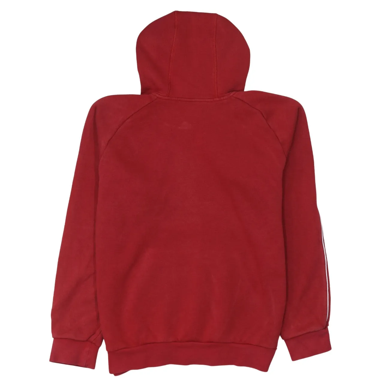 Adidas 90's Drawstring Pockets Pullover Hoodie Medium Red sold by Vintage Club product image thumbnail 2