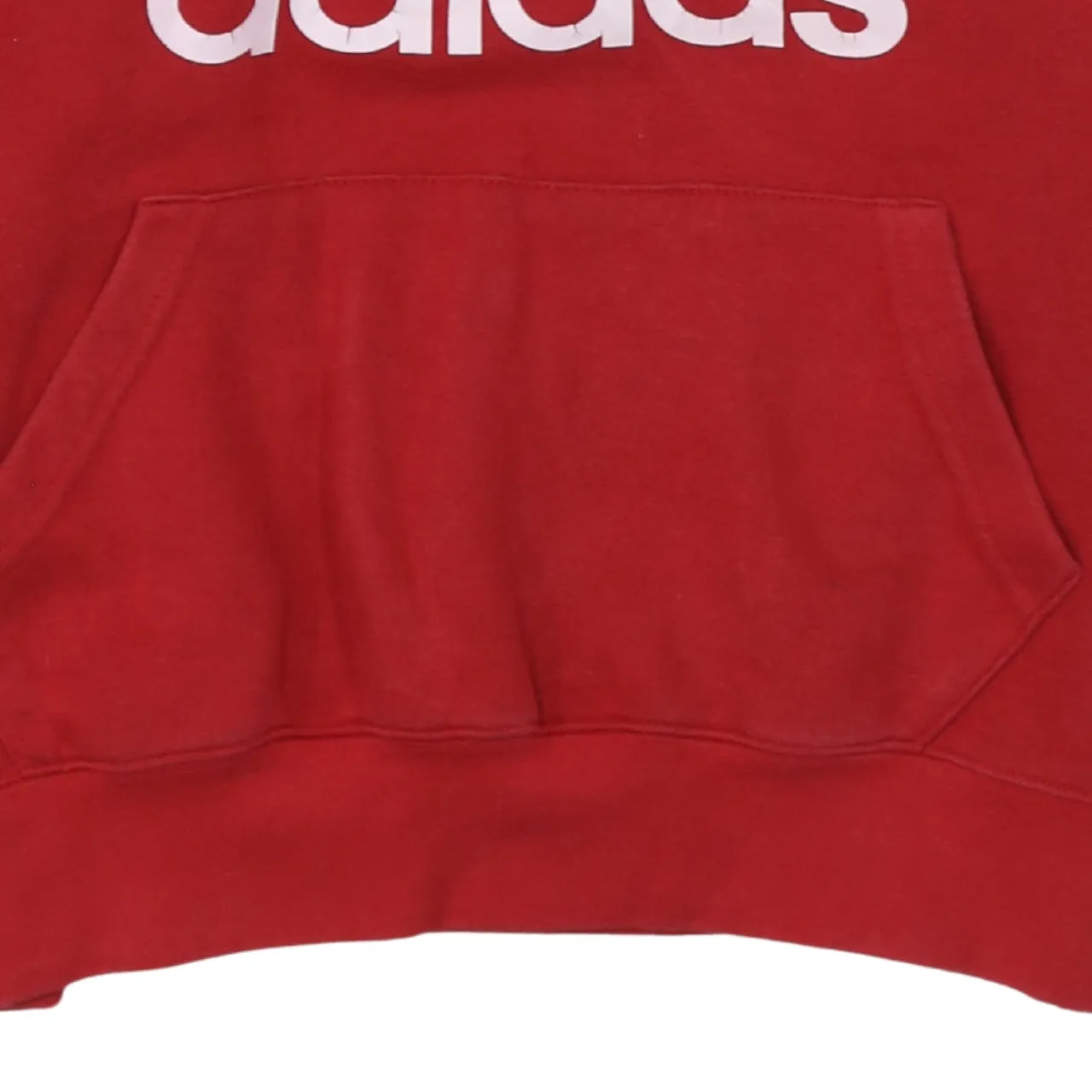 Adidas 90's Spellout Pullover Hoodie Small Red sold by Vintage Club product image thumbnail 4