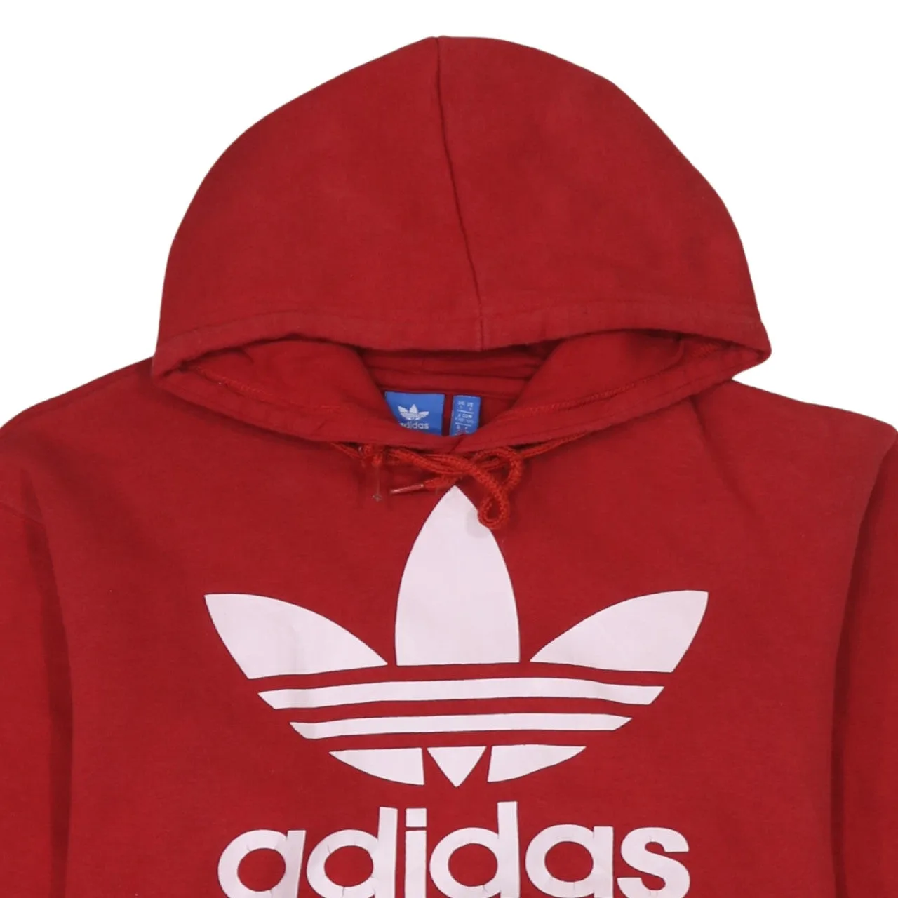 Adidas 90's Spellout Pullover Hoodie Small Red sold by Vintage Club product image thumbnail 3