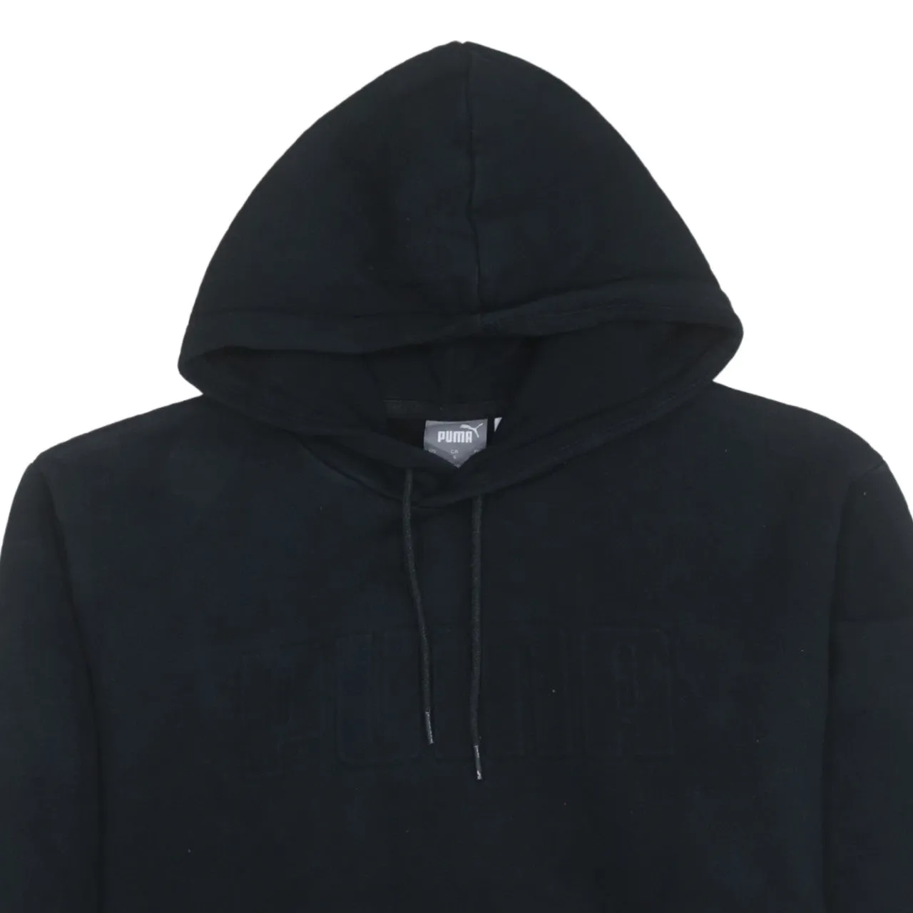 Puma 90's Drawstring Pockets Pullover Hoodie Large Black sold by Vintage Club product image thumbnail 3