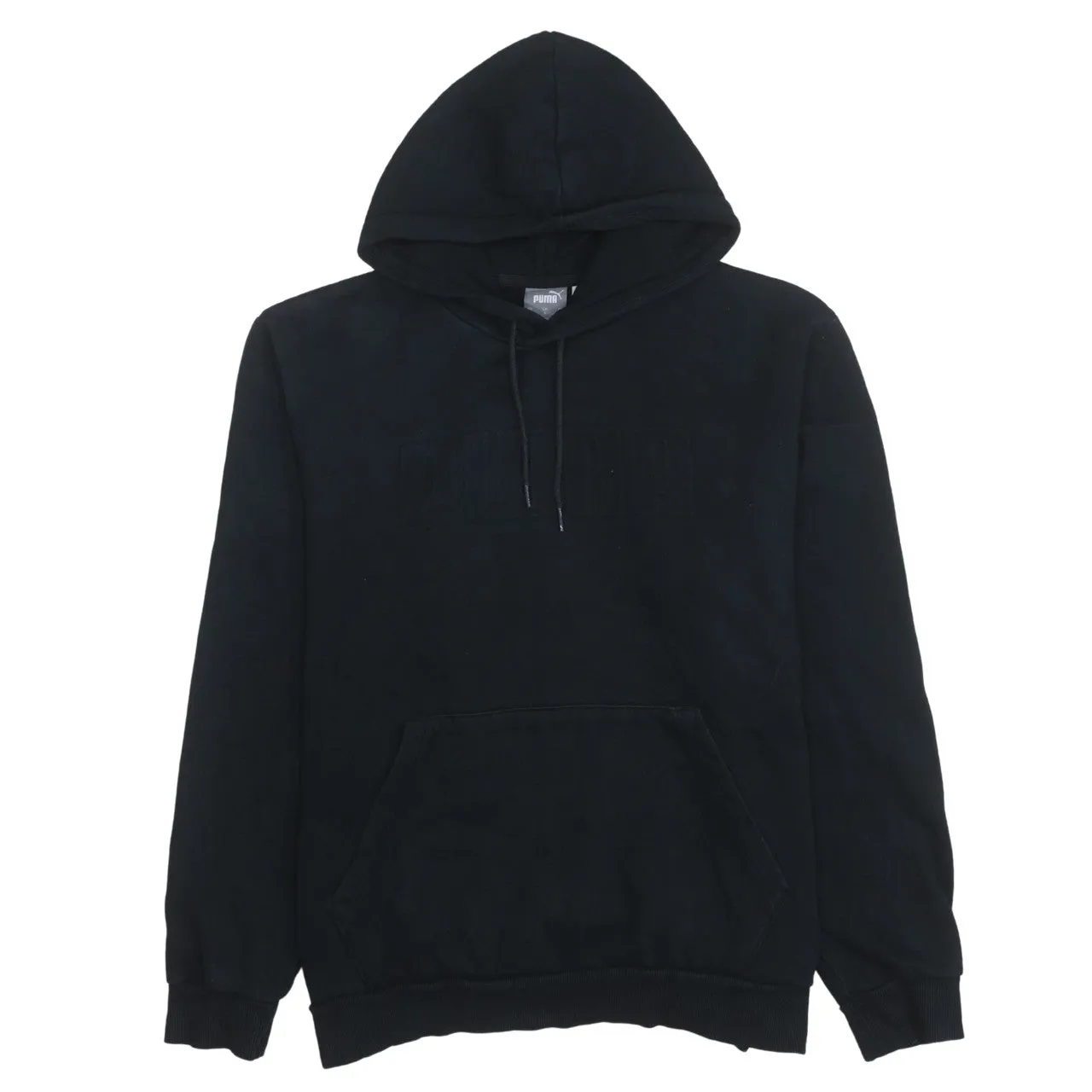 Puma 90's Drawstring Pockets Pullover Hoodie Large Black sold by Vintage Club