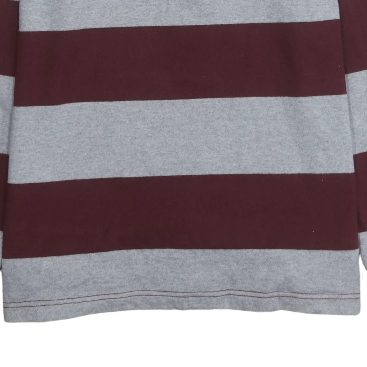 Tommy Hilfiger 90's Long Sleeve Quarter Button Polo Shirt Large Grey sold by Vintage Club product image thumbnail 4