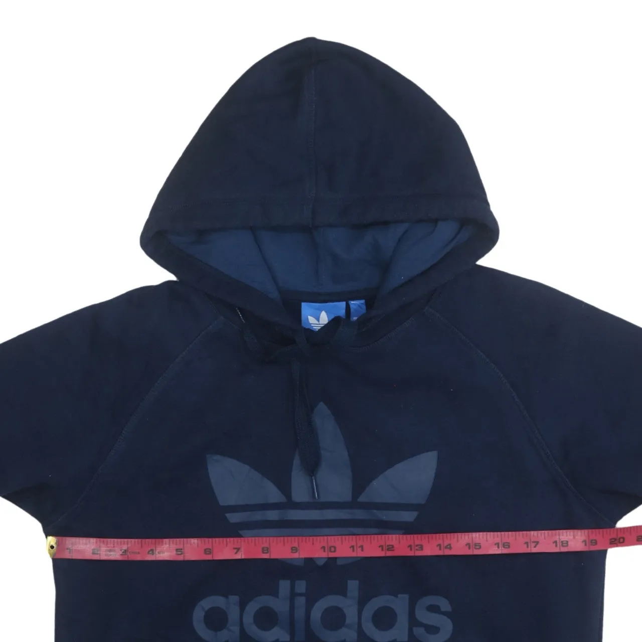 Adidas 90's Spellout Pullover Hoodie Small Navy Blue sold by Vintage Club product image thumbnail 5