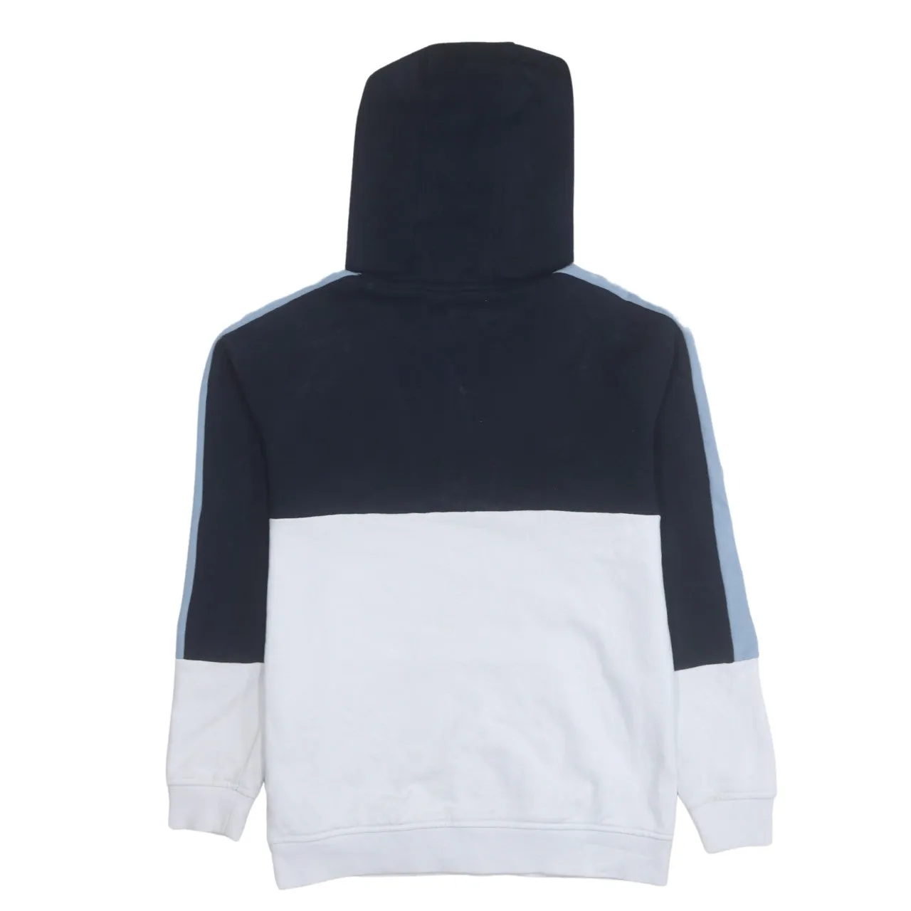 Emporio Armani 90's Drawstring Pockets Quarter Zip Hoodie Small Navy Blue sold by Vintage Club product image thumbnail 2