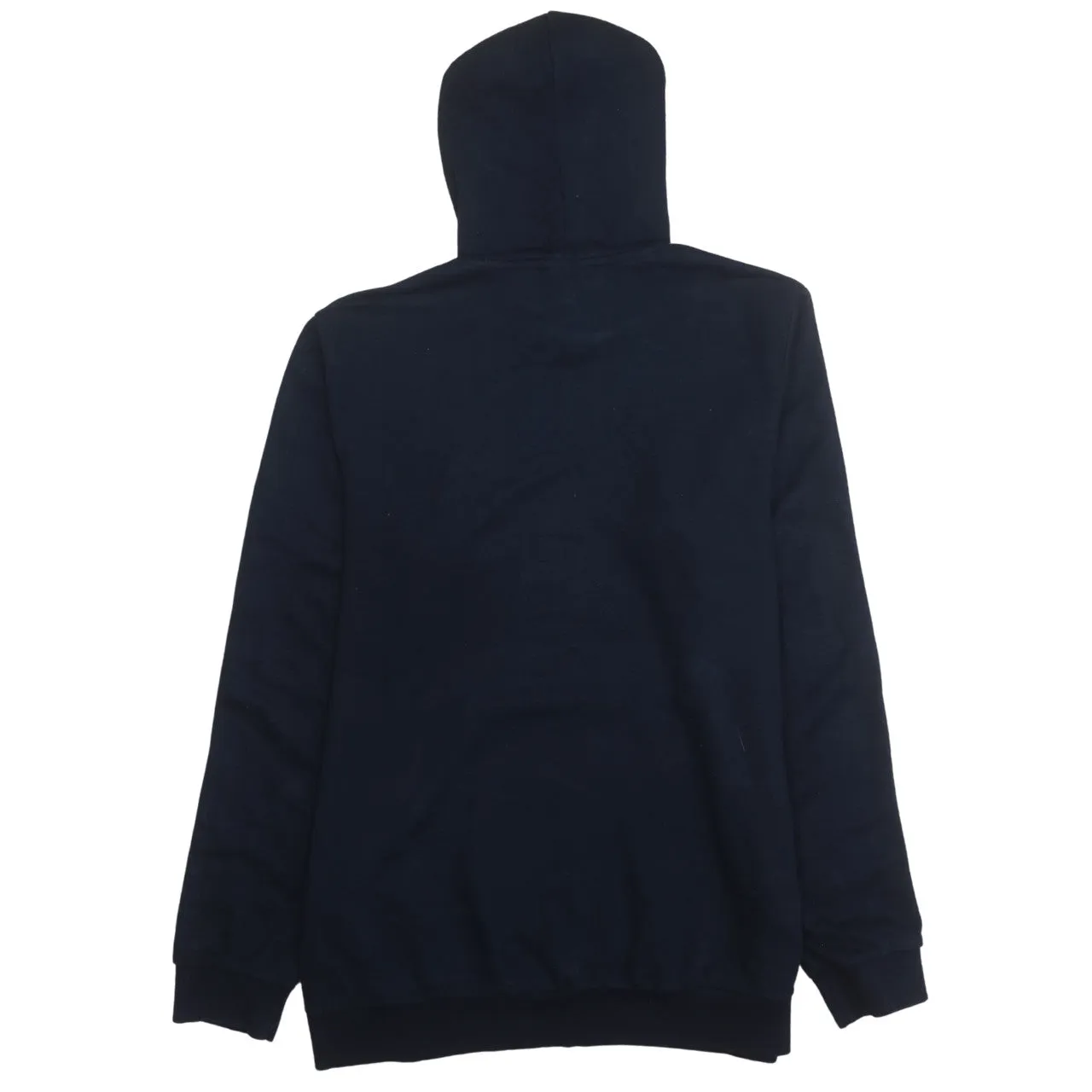 Adidas 90's Striped Sleeve Pullover Hoodie Large Navy Blue sold by Vintage Club product image thumbnail 2