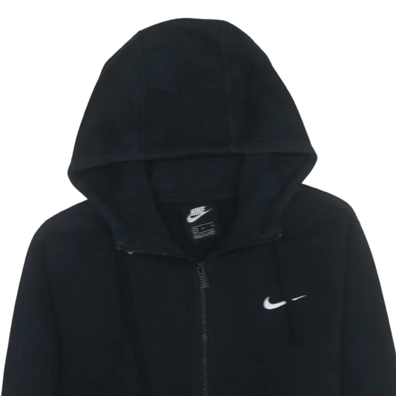 Nike 90's Swoosh Full Zip Up Hoodie Medium Black sold by Vintage Club product image thumbnail 3