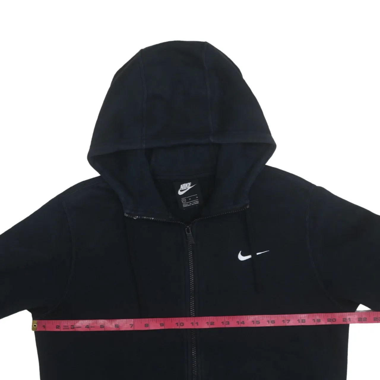 Nike 90's Swoosh Full Zip Up Hoodie Medium Black sold by Vintage Club product image thumbnail 5