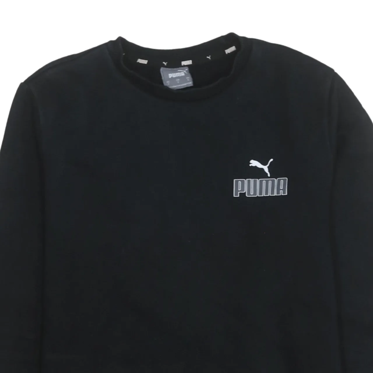 Puma 90's Lightweight Crew Neck Sweatshirt Small Black sold by Vintage Club product image thumbnail 3