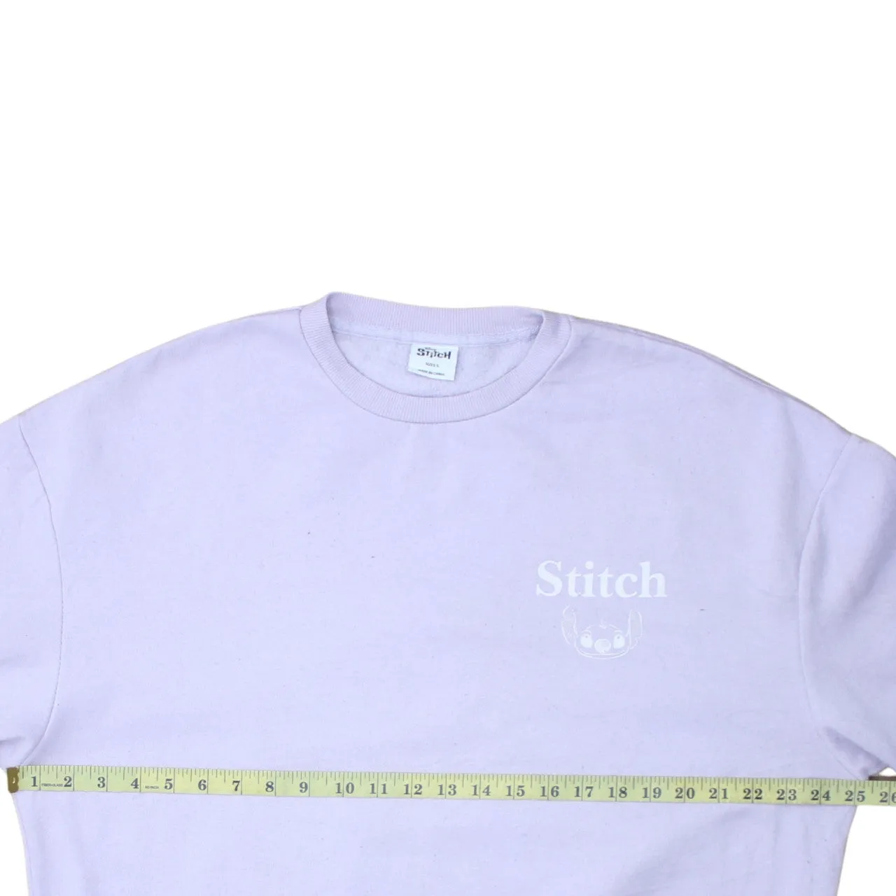 Disney 90's Stitch Crew Neck Sweatshirt Small Purple sold by Vintage Club product image thumbnail 5