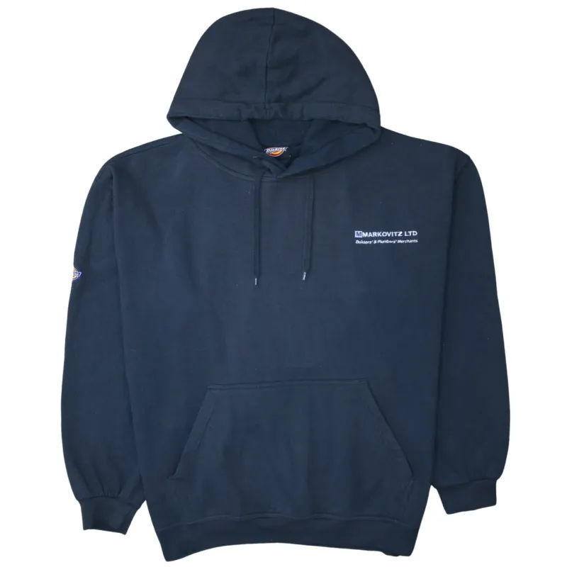 Dickies 90's Drawstring Pockets Pullover Hoodie XXLarge (2XL) Navy Blue sold by Vintage Club
