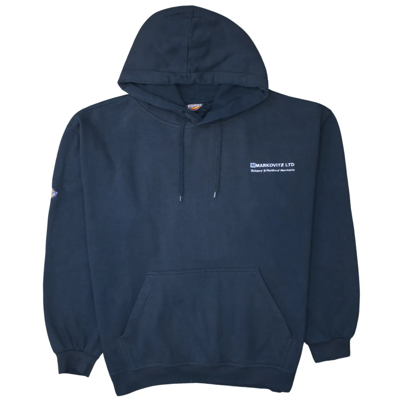 Dickies 90's Drawstring Pockets Pullover Hoodie XXLarge (2XL) Navy Blue sold by Vintage Club
