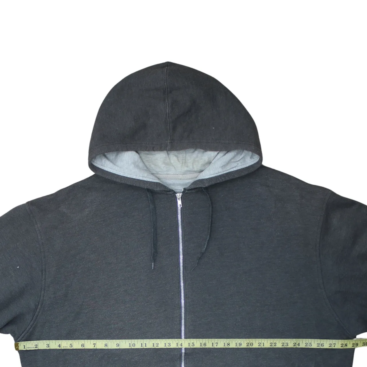 Champion 90's Drawstring Pockets Full Zip Up Hoodie XXLarge (2XL) Grey sold by Vintage Club product image thumbnail 5